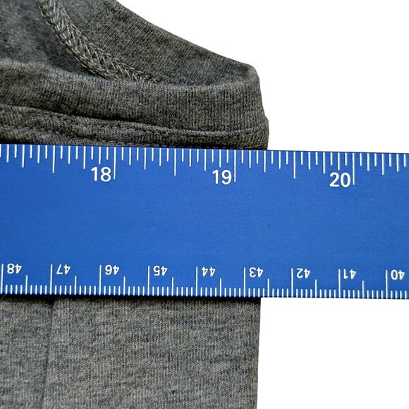 Eileen Fisher Organic Cotton Jersey Lantern Dress in Moon Heather Grey LARGE - Picture 7 of 8